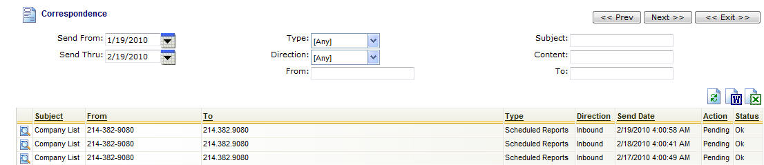ContractContactCorrespondence